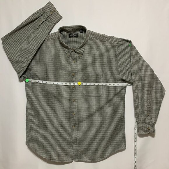 Windfall Mens XXL Gray Plaid Shirt Long Sleeve Button Down Collar Excellent - Picture 3 of 12